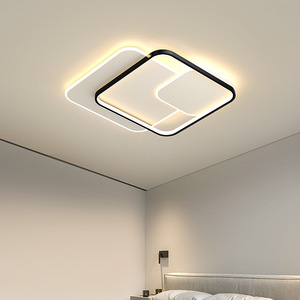 โคมไฟระย้า LED สี่เหลี่ยมทันสมัย โครงอะลูมิเนียม ฝาครอบอะคริลิก แสงวอร์มไวท์ 3500K Ra80 รับประกัน 3 ปี ติดตั้งแบบติดผนัง สำหรับห้องนั่งเล่น - Product Image 3