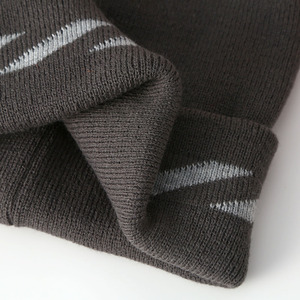 Bonnet en tricot avec bande réfléchissante, double couche, à revers, pour l'hiver, les sports de nuit en plein air, chaud, coupe-vent, anti-froid - Product Image 5