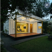 Kits de maisons préfabriquées modulaires à toit pointu faciles à installer, villas mobiles en kit, maisons conteneurs préfabriquées à vendre