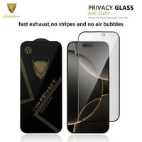 Protections d'écran OG Privacy 9H 2.5D Anti-espion en verre trempé Film protecteur pour iPhone 17 16 15 Pro Max XR XS
