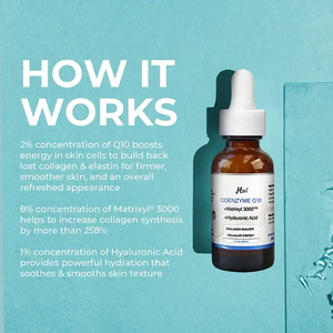 COENZIMA <span class=keywords><strong>Q10</strong></span> orgánica de etiqueta privada suero antienvejecimiento suero facial de ácido hialurónico - Product Image 4