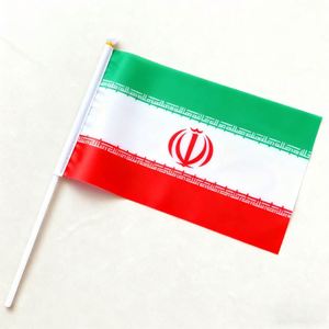 2026 Vente en gros Drapeaux à main Iran et huit pays d'Asie en polyester pour la décoration de la Journée nationale - Product Image 1