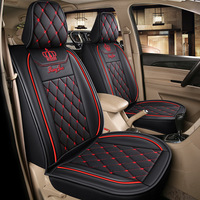 Housses de siège de voiture universelles en cuir écologique, imperméables, toutes saisons, 7 places, coussin de siège pour Doge Charger