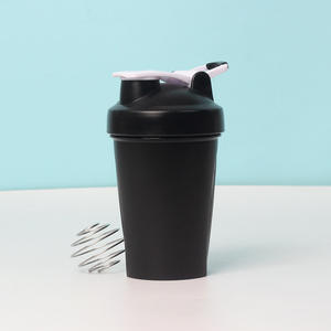 FBA üst satış 400ml Shaker spor salonu su şişesi özel Logo plastik taşınabilir Fitness salonu spor Protein çalkalama kabı su şişesi - Product Image 6