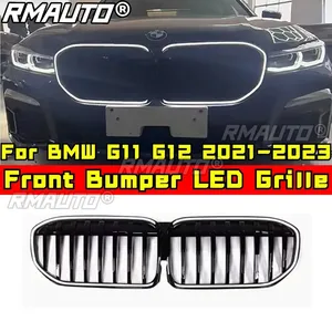 Grille de pare-chocs LED pour BMW Série 7 G11 G12 2021-2023, grille de course avant, pièce extérieure, accessoires de voiture - Product Image 4