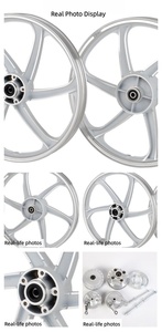 Jantes en alliage d'aluminium forgé de style « Future Star » à 6 branches de 17 pouces, directement de l'usine (disque avant, tambour arrière). - Product Image 6