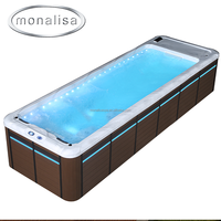 Grande piscine structurelle, spa de natation, baignoire, conteneur, piscine en fibre de verre sans fin
