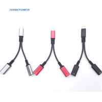 Haute qualité 2 en 1 type-c mâle à type-c femelle Aux Audio chargeur de casque adaptateur PD 66W câble convertisseur