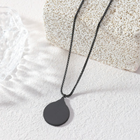 Collier Pendentif Musulman Islamique en Acier Inoxydable avec Calligraphie Arabe du Verset du Coran Ayatul Kursi, Bijoux de l'Aïd, Vente en Gros