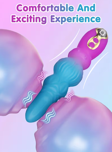 Dildo - Dildo - Dildo Monstre Vibrant Fantaisie - Vibrateur en Silicone avec Affichage LED pour Point G, 9 Vibrations Puissantes, Stimulation Clitoridienne - Product Image 3