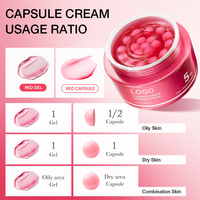 Crème hydratante pour le visage au collagène rose FATAZEN, crème en capsules de niacinamide pour unifier le teint, anti-âge, éclaircissante pour le visage