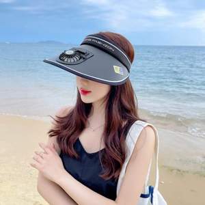 Nuevo Sombrero de Sol Deportivo de Verano para Viajes, UPF 50+, Recargable por USB, con Ventilador de Ala Ancha Ajustable, Visera de PVC para Ciclismo y Actividades al Aire Libre - Product Image 3