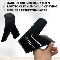Repose-poignet en mousse à mémoire de forme personnalisé, très vendu, couleur noire, ensemble de tapis de clavier et de souris pour le bureau et la maison