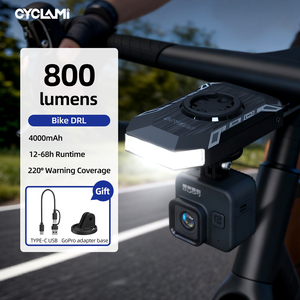 CYCLAMI IGSPORT Lampe de vélo <span class=keywords><strong>GPS</strong></span>, éclairage de jour pour vélo, lampe de sécurité LED <span class=keywords><strong>Garmin</strong></span> XOSS, portable, étanche, montage sur guidon - Product Image 3