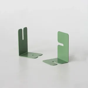 Custom Business Gift Modern Simple Style Iron Metal <b>Bookends</b> with Customized Color & Size for Office Desk Decoration - Product Image 3