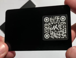 Tarjetas de Metal personalizadas, Nfc, acero cepillado, sin contacto, código Qr - Product Image 2