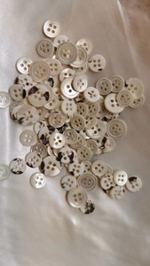 Botón de concha natural trocas/trochus en blanco para hacer botones de camisa - Product Image 4