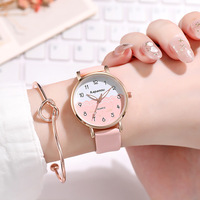 Montre Étudiante Style Coréen Élégante Mignonne Cadran Lumineux Tendance Polyvalente Boîtier en Alliage Quartz Bracelet Acrylique Cadran 43mm