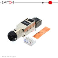 Konektor RJ45 Tanpa Alat untuk Terminal Lapangan Cat6A Cat 7 Cat8