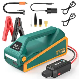 Arrancador AP1 con compresor de aire, potenciador de batería de coche de 20000mAh 12V para hasta 7L Gas o 5.5L Diesel, Inflador de neumáticos de 150 PSI