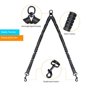 Nuovo Guinzaglio Retrattile per Due Cani 2026, 13 Colori, Anti-Groviglio, Estensibile, Riflettente in Nylon, per Ingrosso - Product Image 3