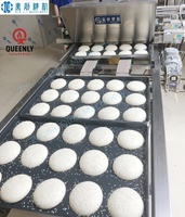 Machine à étaler le sésame et les flocons d'avoine électrique automatique à moteur, facile à utiliser, pour la production de burgers