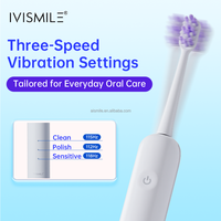 Brosse à dents électrique sonique à faible bruit, à vibrations latérales, nettoyage en profondeur efficace, élimination de la plaque dentaire, brosse à dents électrique oscillante