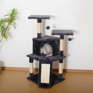 Moderne Luxe Pluche Kattenklimtoren 3-Laags Sisal Krabpaal Ecologisch Halloween Kerstcadeau Binnen- en Buitengebruik Karton - Product Image 1