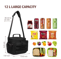 Boîte à lunch isolée étanche extérieure pour hommes et femmes pochette détachable pour bouteille sac à lunch de travail pour adultes