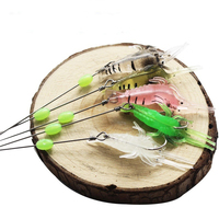 Vente chaude, appâts pour crevettes OEM et en stock, appâts bioniques suspendus de 4,5 cm, 1,9 g, appâts souples, appâts lumineux pour la pêche aux crevettes