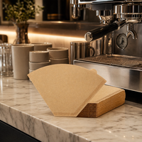 Filtres à café en papier coniques jetables, écologiques, 100% pâte de bois naturelle, 2-4 tasses, pour la préparation du café par filtration manuelle