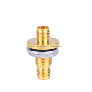 Connecteur SMA étanche Huber+<span class=keywords><strong>Suhner</strong></span> droit, adaptateur RF 50 Ohms en laiton nickelé, prise SMA LC-250625-C27 0-18GHz - Product Image 2