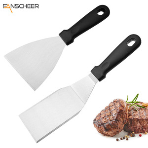 Stainless Steel Cooking Spatula Slanted Edge For Teppanyaki Steak Pancake Pizza Japanese Kitchen Use - Product Image 5