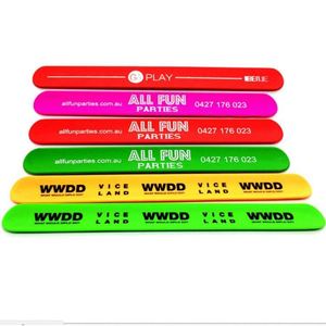 Fashion Custom Personalized Gifts Wholesale Blank Slap <b>Bracelet</b> Custom Silicone Slap <b>Snap</b> Wristband - Product Image 3