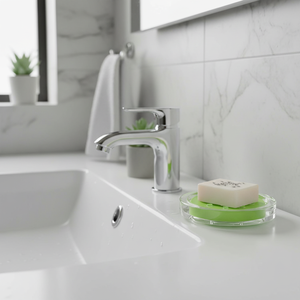 Collezione Spirella Sydney, Portasapone 3,0 x 10,0 x 13,0 cm, Acrilico, Verde - Product Image 3