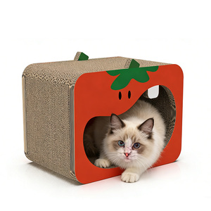 Tempat Tidur dan Papan Garukan Kucing 2-in-1 Mewah, Terlaris, Terbuat dari Kertas Ramah Lingkungan, Tahan Lama, untuk Penggunaan Dalam Ruangan - Product Image 5