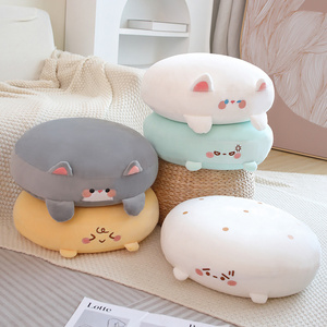 37x39x12cm 6Assort. Coussin de sol rond en billes de polystyrène, pouf de relaxation, coussin de yoga et de méditation, housse en peluche - Product Image 3