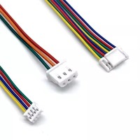 Konektor Kabel Betina Pa66 Pitch 2.5mm Asli, Kabel Harness Perakitan Adaptor JST XH 2-4 Pin Kustom untuk Elektronik Otomotif