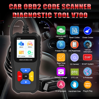 V700 12V OBD2 escáner herramientas de diagnóstico OBD II protocolo coches desde 1996 Analizador de motor