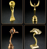 Trophée de basket-ball métallique extra-large personnalisable, trophées de football/volley-ball or, argent, bronze, récompenses pour événements sportifs – Vente chaude
