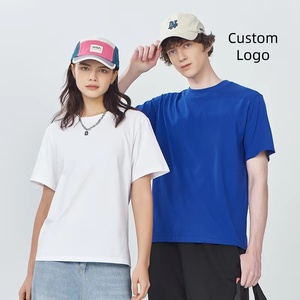 Usine OEM, vente en gros, t-shirts unisexes en coton épais de haute qualité, logo personnalisé, pour hommes et femmes - Product Image 1