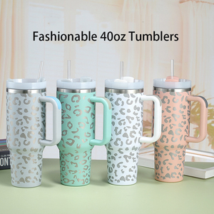 <b>Large</b> Capacity 40 Oz Vacuum Tumbler with Customizable Laser Engraving and Straw Lid for Outdoor Use - Product Image 1