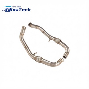 ระบบท่อไอเสียแบบดาวน์ไปป์สำหรับ Porsche Panamera 971 4.0T V8 Biturbo ผลิตจากสแตนเลส 304 ติดตั้งได้โดยตรง - Product Image 5