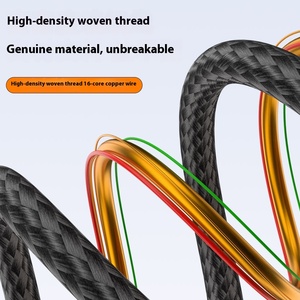 Cable Tipo-C para Teléfonos Móviles, Carga Rápida de 5A 6A, Salida de Video HD de 8K, Conectores de Ángulo Recto, Puertos 3 en 1, Blindaje de PVC Trenzado - Product Image 4