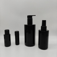 Flacon compte-gouttes en verre noir de 30ml pour forme de sérum d'huile essentielle pour les soins de la peau