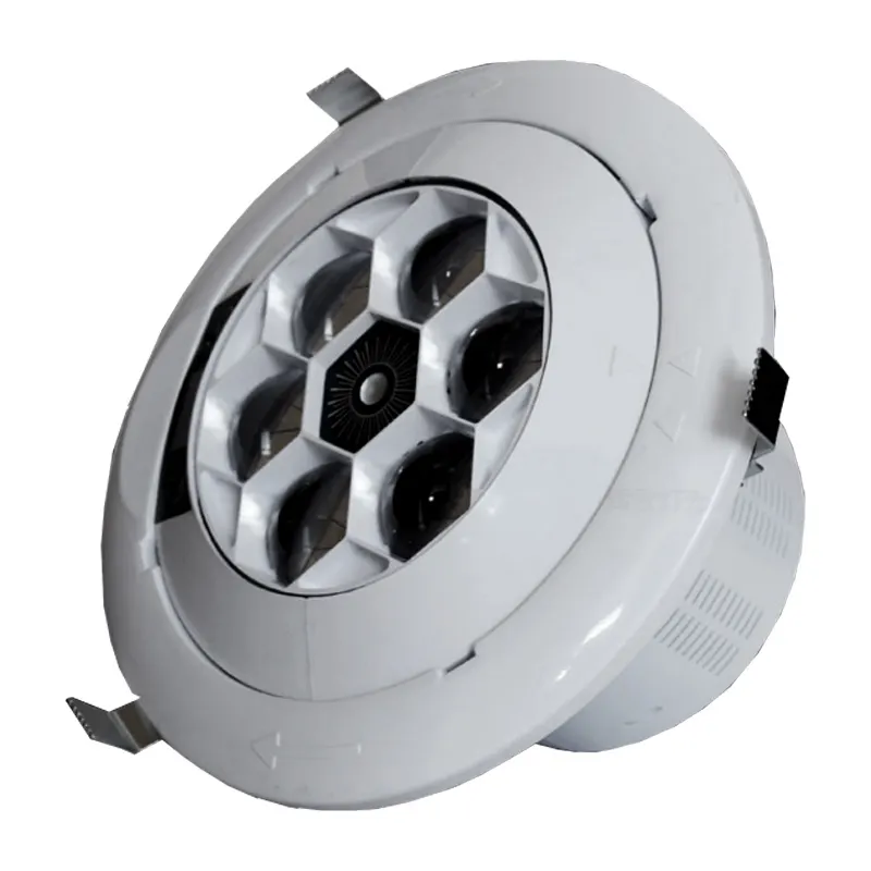 Высококачественный светодиодный лазерный сценический светильник с управлением звуком, Rgbw 6*8 Вт, 4 в 1, луч «пчелиные глаза», лазерная панель, потолочный сценический светильник для диджея
