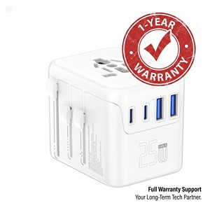 Caricatore Universale All-in-One con Convertitore <span class=keywords><strong>di</strong></span> Tensione Integrato, Spina Type-C, Adattatore da Viaggio 45W PD per Regno Unito, Stati Uniti, UE, Australia, per Dispositivi Elettronici ad Alta <span class=keywords><strong>Potenza</strong></span> - Product Image 5