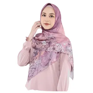 Tudung Wanita Bertudung Musulman低最小起订量定制印花高品质女式棉质运动衫批发头巾丝绸头巾