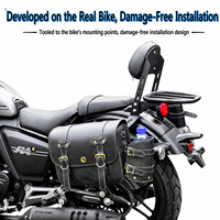 Kit de modification compatible avec Cyclone RA401 : barre de protection, cache-phare, sacoches, dossier pliable