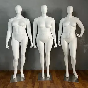 Full Body Ei Hoofd Plus Size Fiberglass Vrouwelijke Vet Mannequin